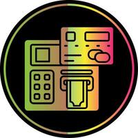 Atm Glyph Due Color Icon vector