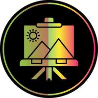 Canvas Glyph Due Color Icon vector