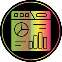 Dashboard Glyph Due Color Icon vector