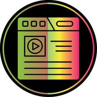 Browser Glyph Due Color Icon vector