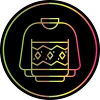 Sweater Line Gradient Due Color Icon vector