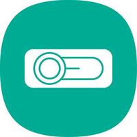 Switch Glyph Curve Icon vector