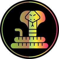 Cobra Glyph Due Color Icon vector