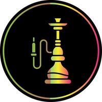 hookah Glyph Due Color Icon vector