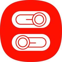 Switch Glyph Curve Icon vector