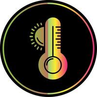 Weather Glyph Due Color Icon vector