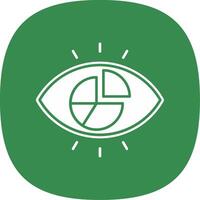 Viscualisation Glyph Curve Icon vector