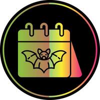 Demon Line Gradient Due Color Icon vector