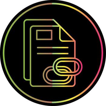 enlace línea degradado debido color icono vector