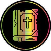 Bible Line Gradient Due Color Icon vector