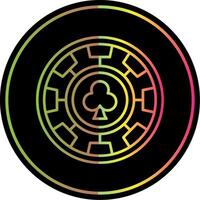 Chip Line Gradient Due Color Icon vector