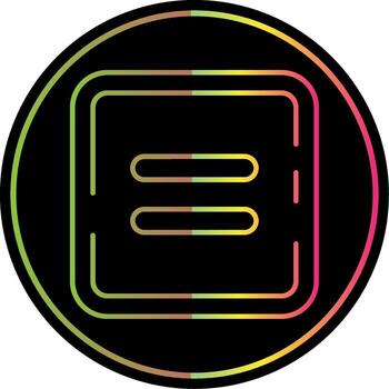 Equal Line Gradient Due Color Icon vector