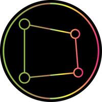Perspective Line Gradient Due Color Icon vector