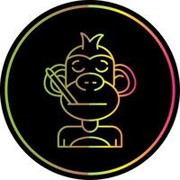 Sick Line Gradient Due Color Icon vector