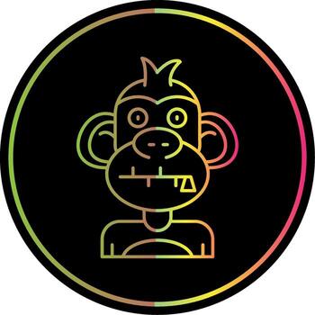 Zipped Line Gradient Due Color Icon vector