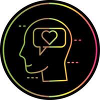 Dialog Line Gradient Due Color Icon vector