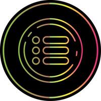 Menu Line Gradient Due Color Icon vector