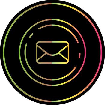 Email Line Gradient Due Color Icon vector