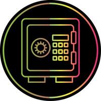 Lockers Line Gradient Due Color Icon vector