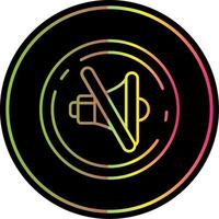 Mute Line Gradient Due Color Icon vector