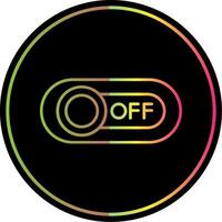 Off Line Gradient Due Color Icon vector