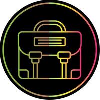Briefcase Line Gradient Due Color Icon vector