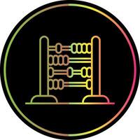 Abacus Line Gradient Due Color Icon vector