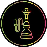 hookah Line Gradient Due Color Icon vector