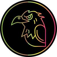 Eagle Line Gradient Due Color Icon vector