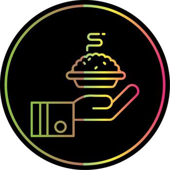 Give Line Gradient Due Color Icon vector