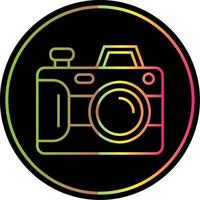 Camera Line Gradient Due Color Icon vector