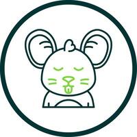 Cute Line Circle Icon vector