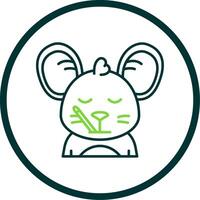 Sick Line Circle Icon vector
