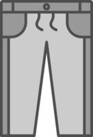 Jogger Line Filled Greyscale Icon vector