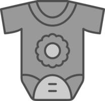 Newborn Line Filled Greyscale Icon vector