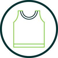 Top Line Circle Icon vector