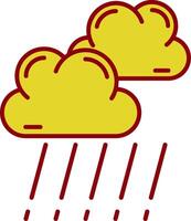 Rain Vintage Icon vector