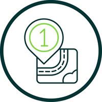 One Line Circle Icon vector