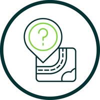 Question Line Circle Icon vector