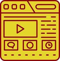 Website Vintage Icon vector