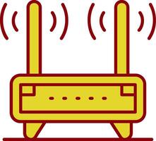 Router Vintage Icon vector