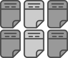 Color Line Filled Greyscale Icon vector