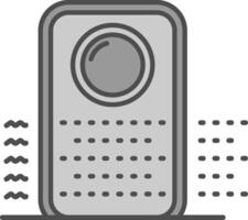 Purifier Line Filled Greyscale Icon vector