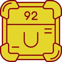 Uranium Vintage Icon vector