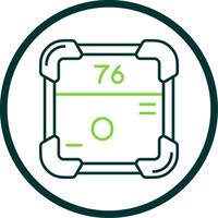Osmium Line Circle Icon vector