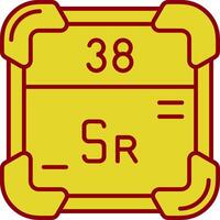 Strontium Vintage Icon vector