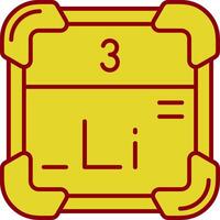 Lithium Vintage Icon vector