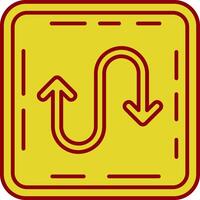 Zigzag Vintage Icon vector