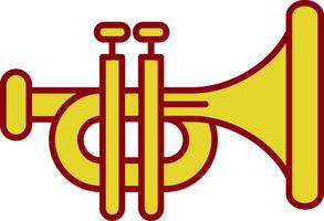 Trumpet Vintage Icon vector