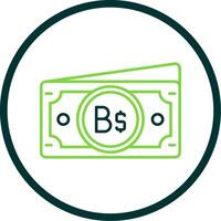 Brunei Line Circle Icon vector